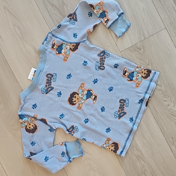 Y2K 2007 Go Diego Go Matching Thermal Pajama Set, size 6 - Picture 7 of 14